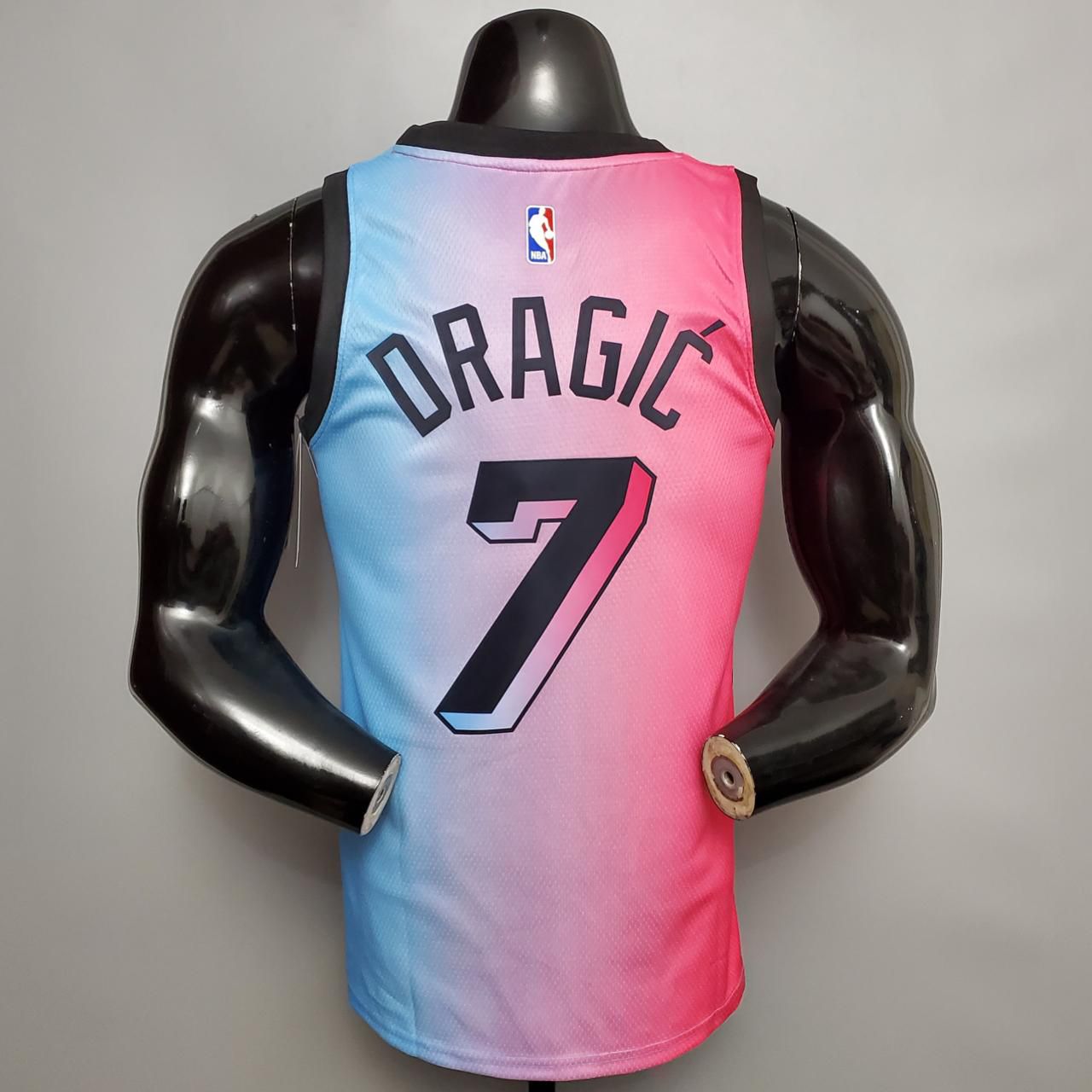 Regata Basquete NBA Miami Heat Dragic 7 Rosa E Azul Edicao Jogador Sil 021 Sport Maior Variedade de Camisas de Futebol 12 Off no Pix e Frete Gratis
