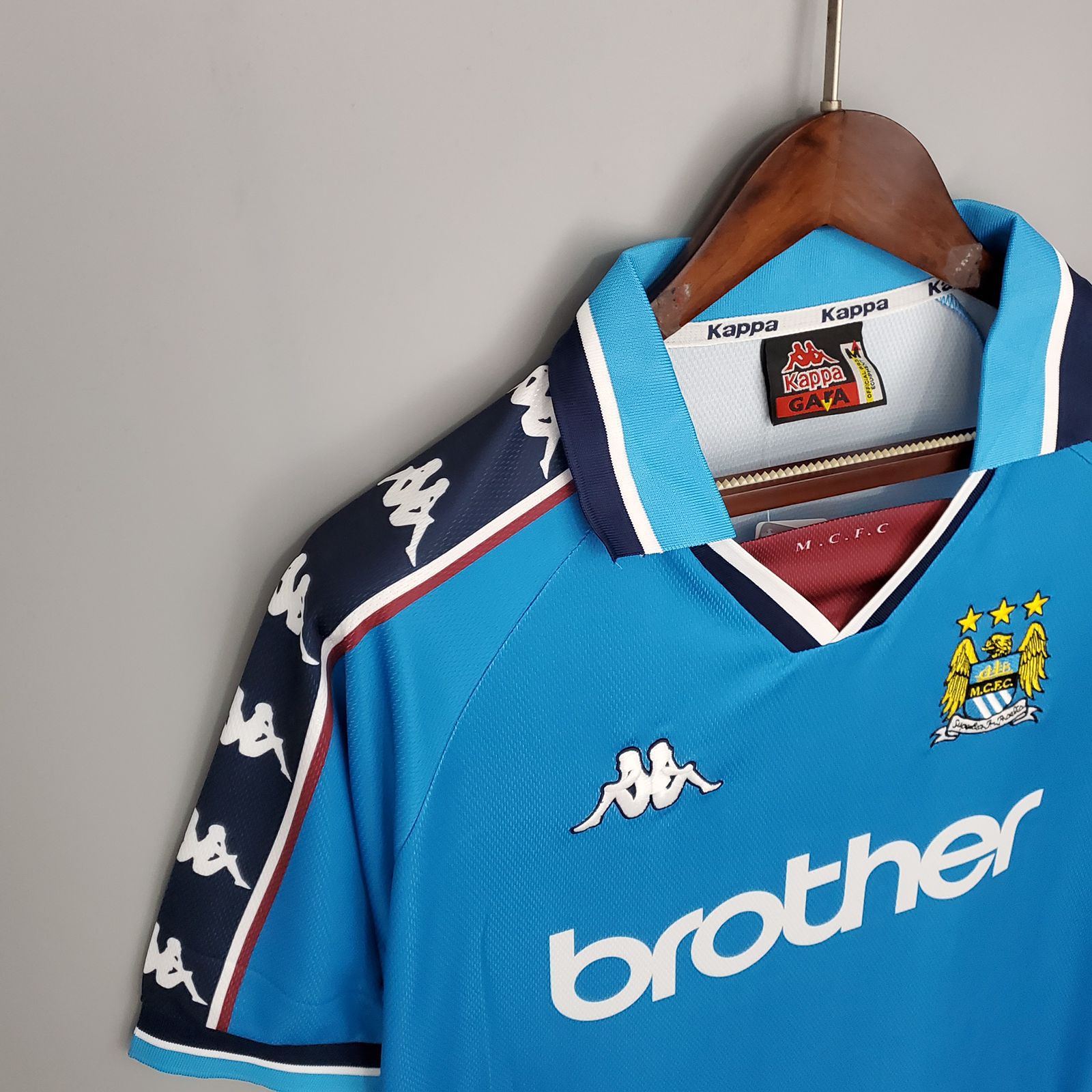 マンチェスターシティ 1997-1999 ユニフォーム Camisa Manchester City Retrô 1997 / 1999 - 021 Sport