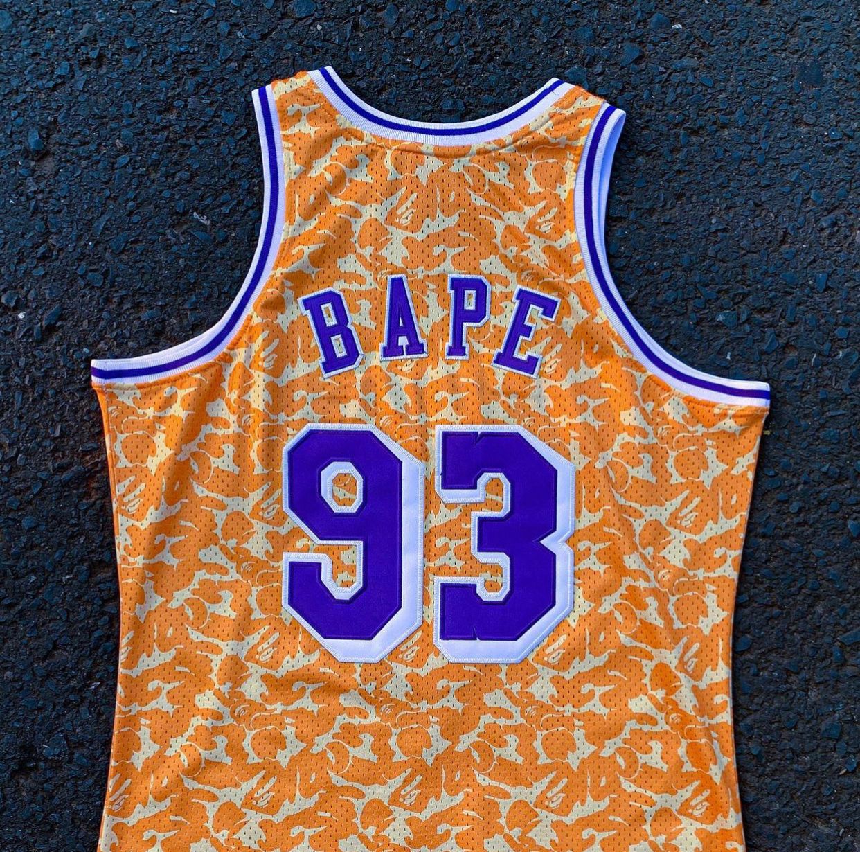 Regata Basquete NBA Lakers Bape 93 Edição Jogador Silk - 021 Sport