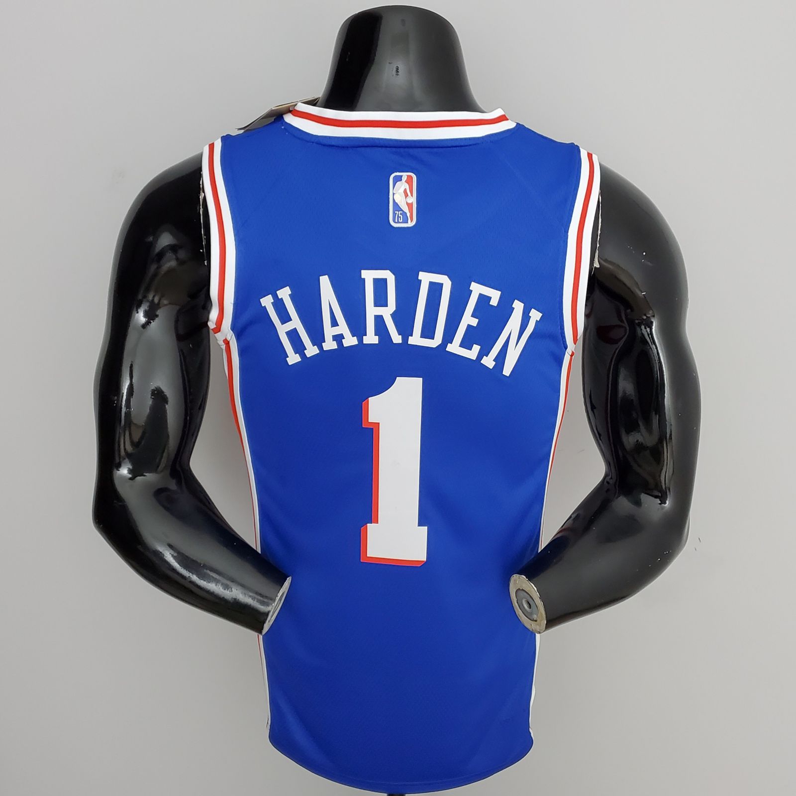 Regata Basquete NBA Philadelphia 76ers 75º aniversário Azul Harden