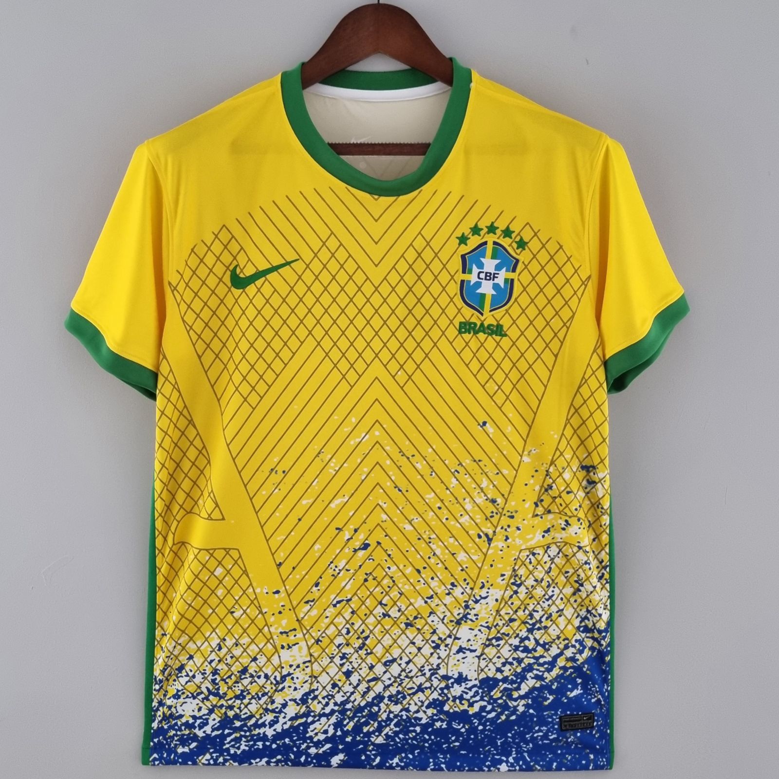 Nova Camisa Brasil Preta Torcedor Masculina 2022 - 021 Sport