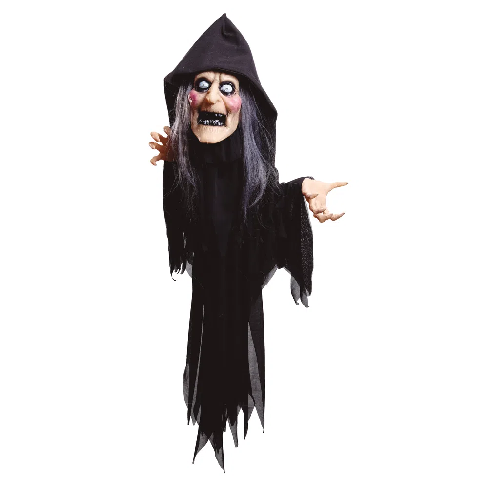 Boneco Halloween Bruxa Alcina com Som e Luz - Extra Festas