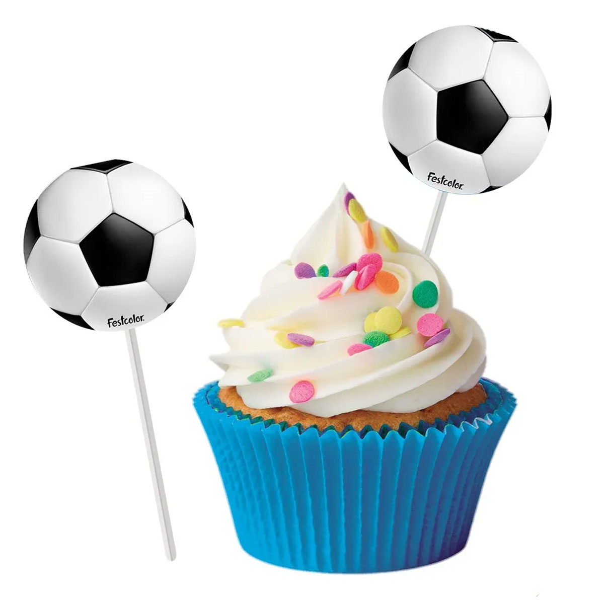 Cupcakes de fútbol …  Queques, Festa de futebol, Cupcakes de aniversário