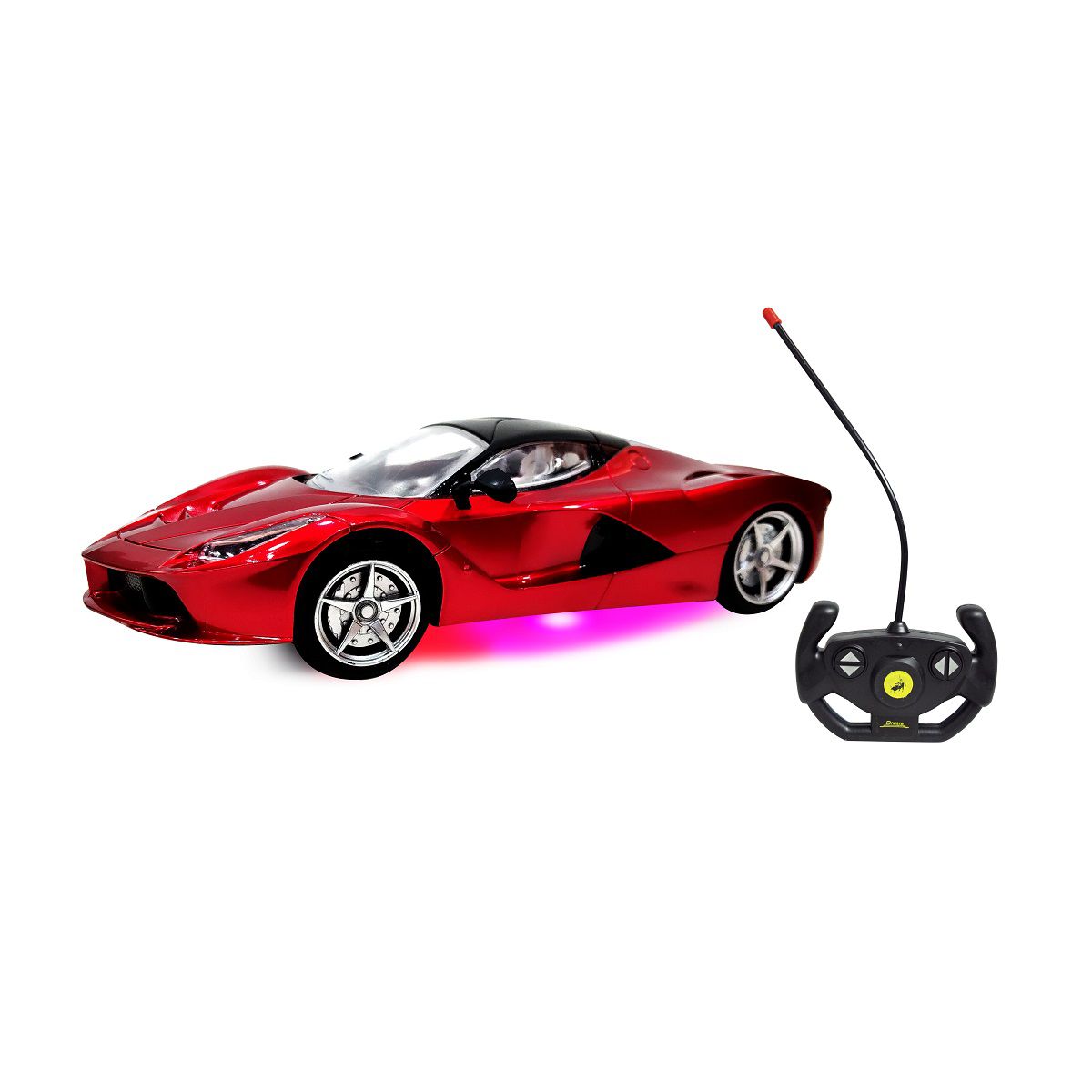 Carro Carrinho Controle Remoto 4 Funções Com Luz Colorido