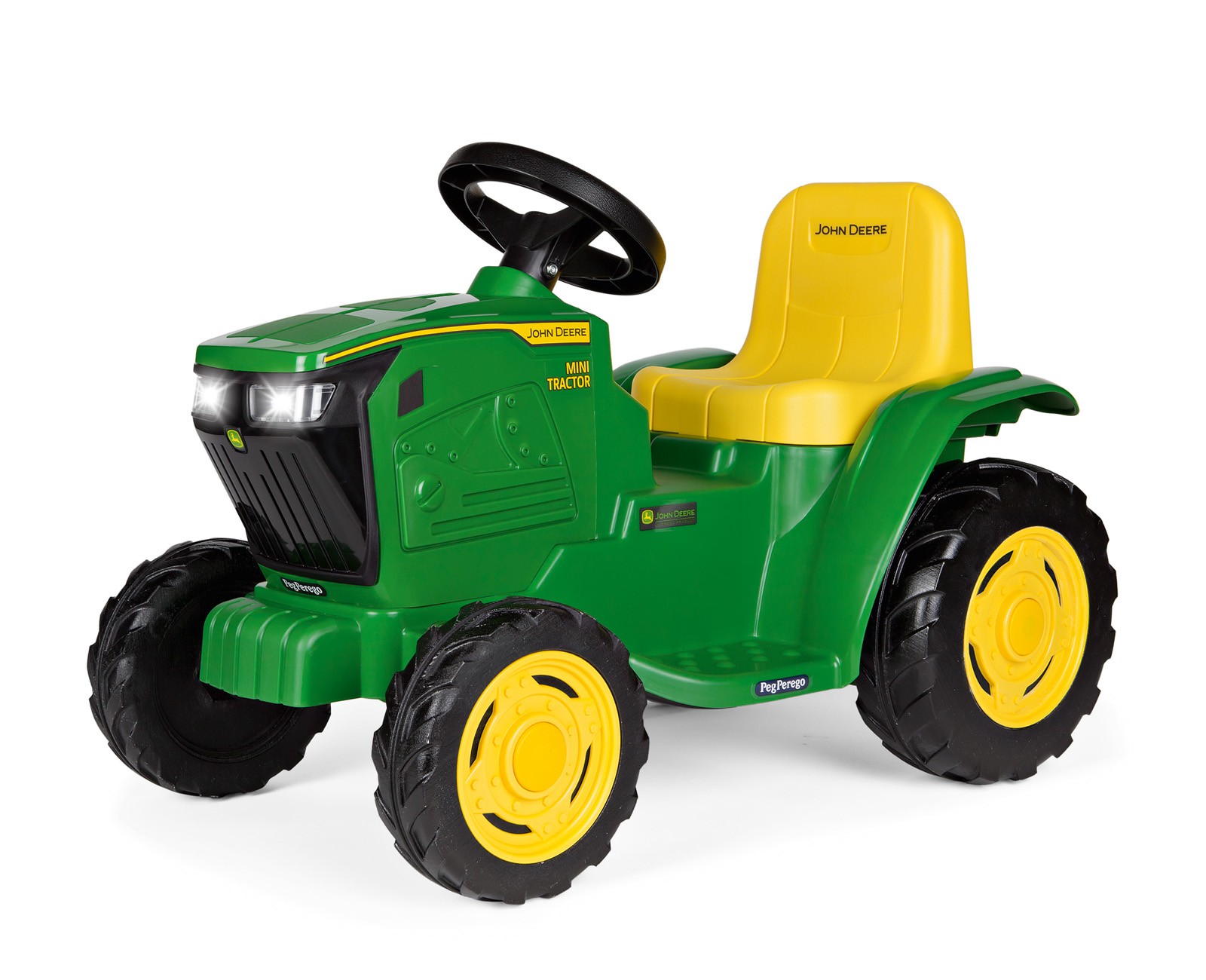 Trator Infantil com Assento Ajustável e Volante Funcional John Deere para  Crianças de 18 a 36 meses, Verde - Dular
