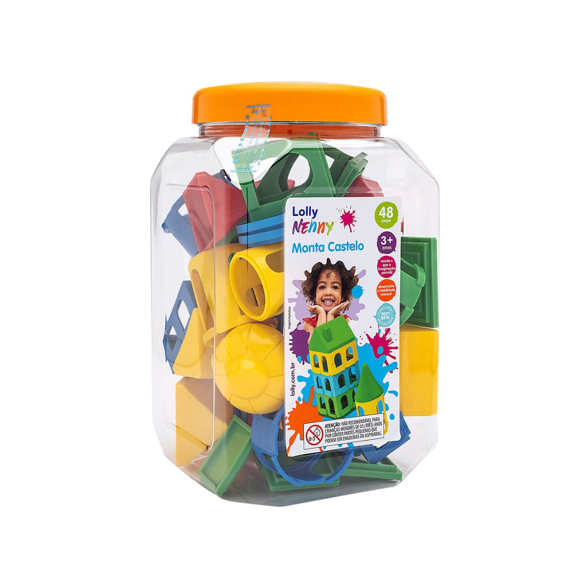 Blocos De Montar 140 Peças Brinquedo Didático Infantil