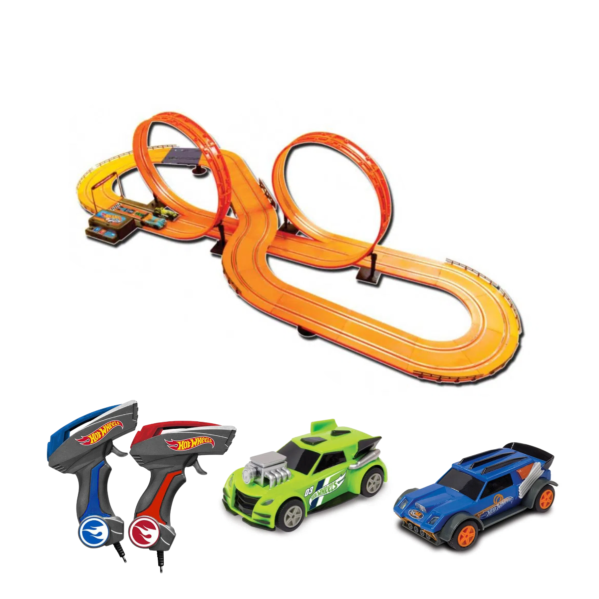 Pista De Carrinhos Brinquedo Corrida Infantil Com 6 Carros