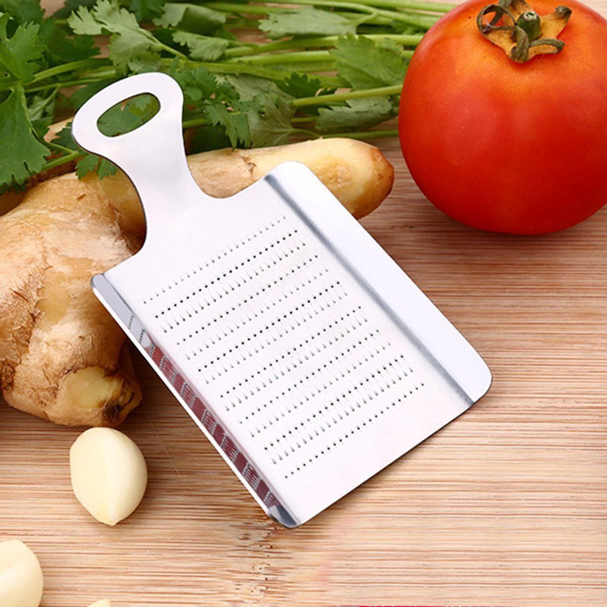 Mini Ralador de Alho Noz Moscada Gengibre Japonês Inox - Utifácil