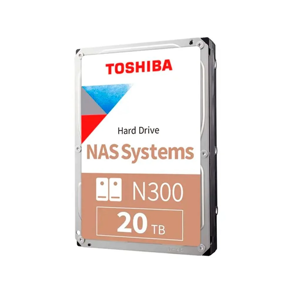 HD Interno 20TB Toshiba N300 Sataiii 1000MB HDWG82AXZSTA - Lanworks