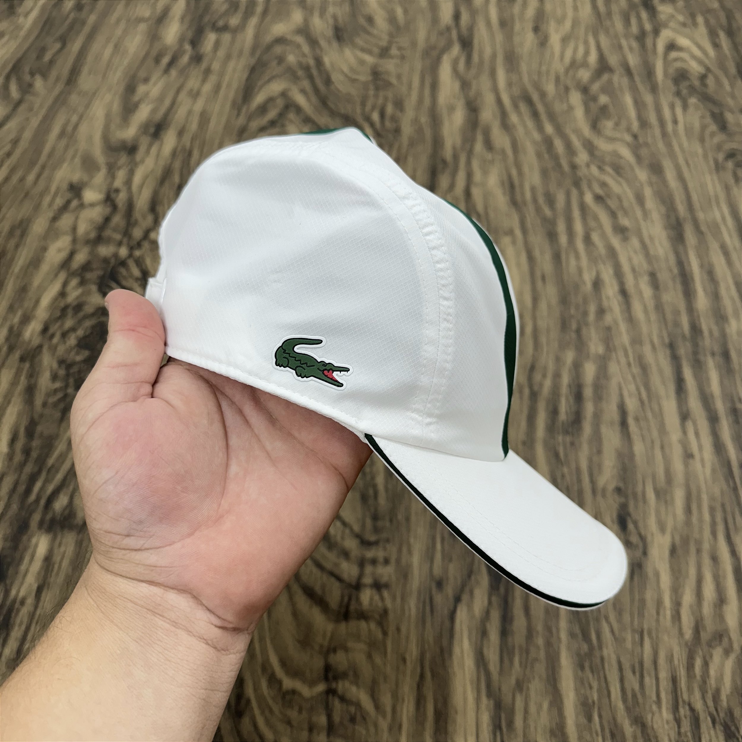 Boné Lacoste Sport Faixa Branco - Top Store