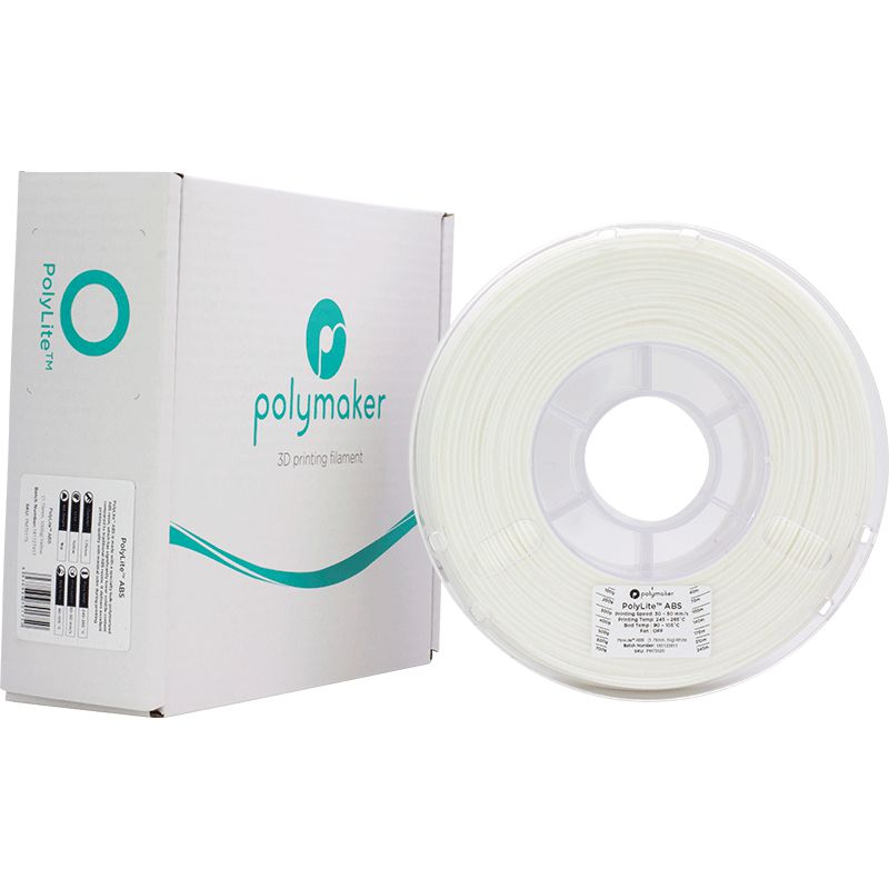 Polylite ABS White 1,75mm 1Kg - Materializa Tecnologia