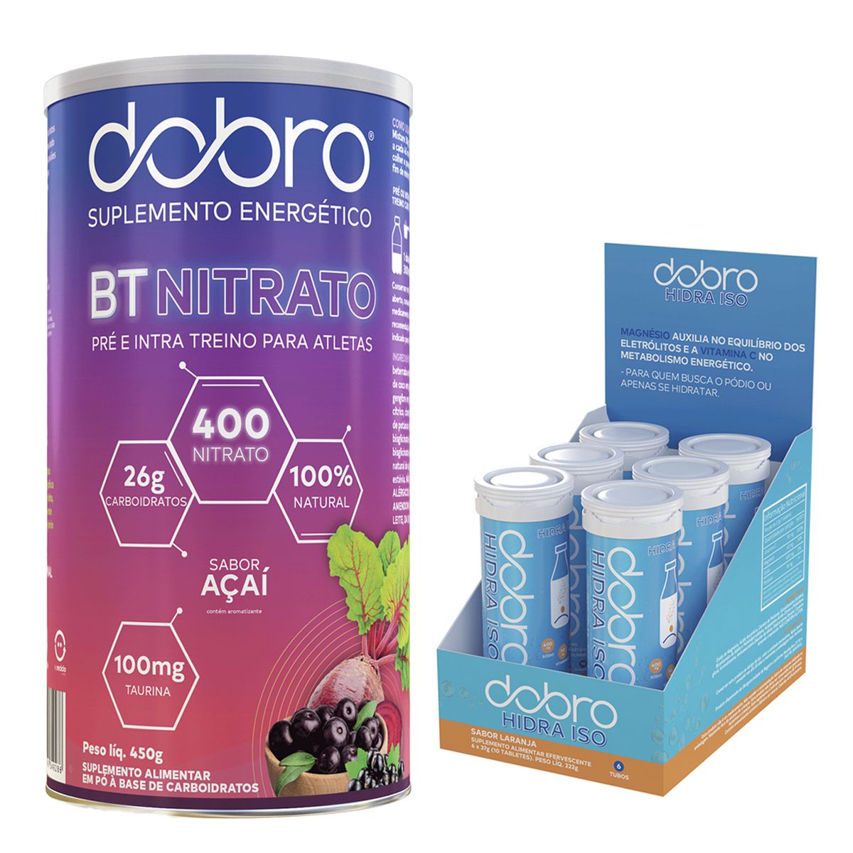 Suplemento Energético Dobro BT Nitrato 450g - Suplemento