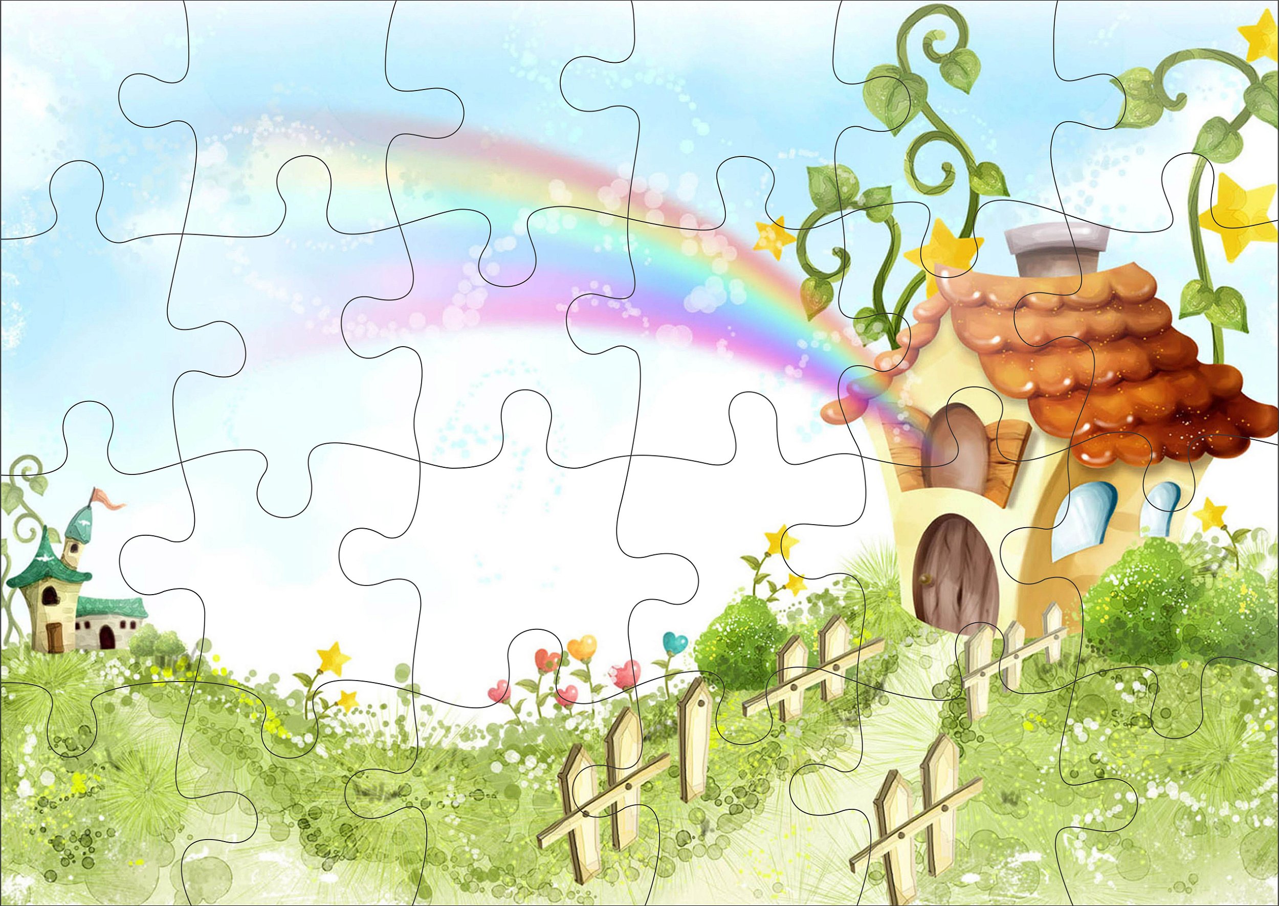 Baboo: Quebra-cabeça do Arco-íris - jogos online de menina