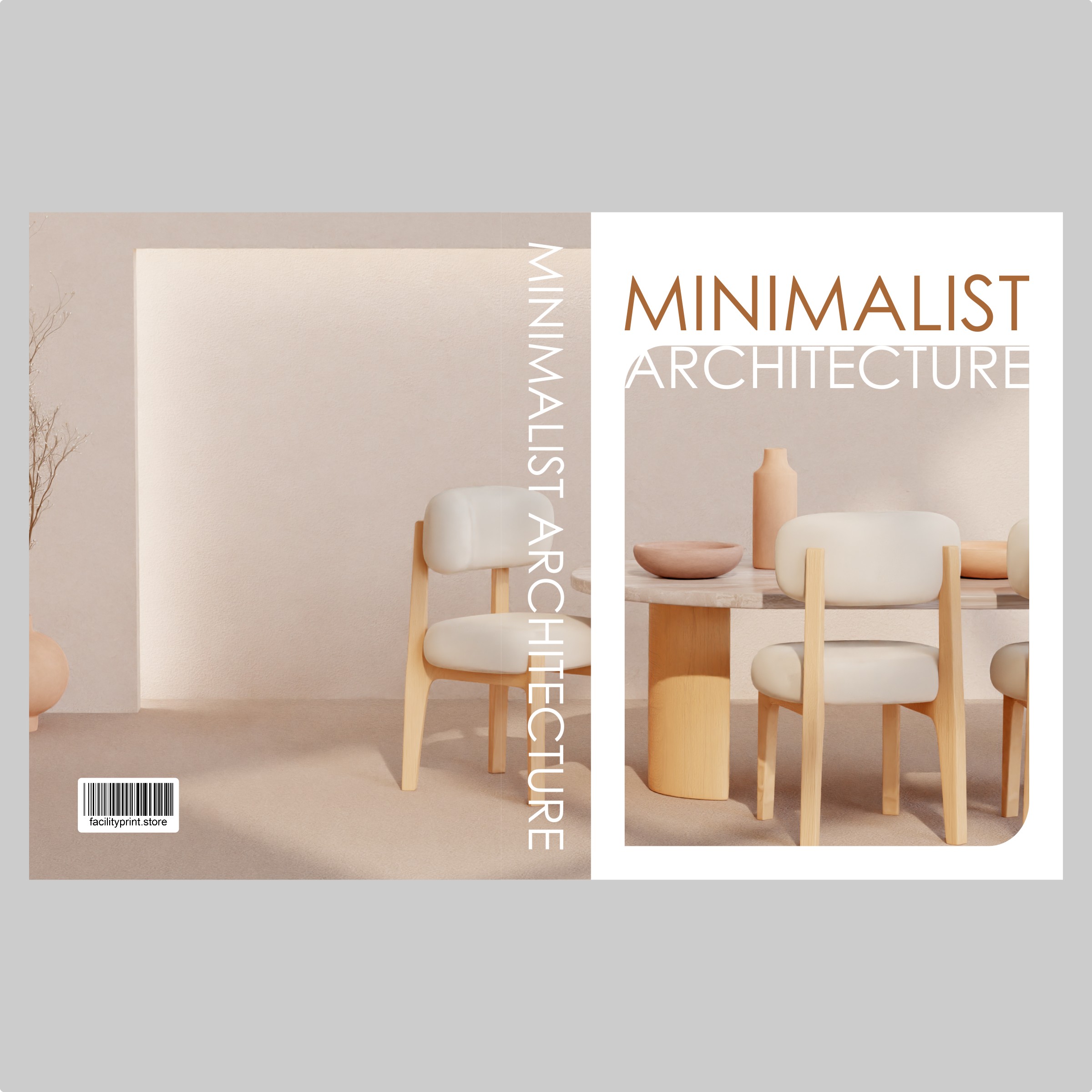 Caixa Livro Decorativa - MINIMALIST - Facility Print Soluções Gráficas