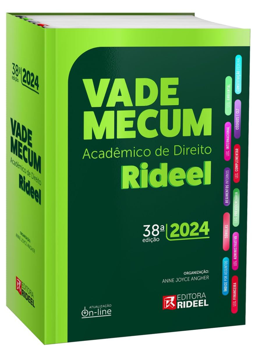 Vade Mecum Acadêmico de Direito Rideel 38ª Edição - 2024 + Planner