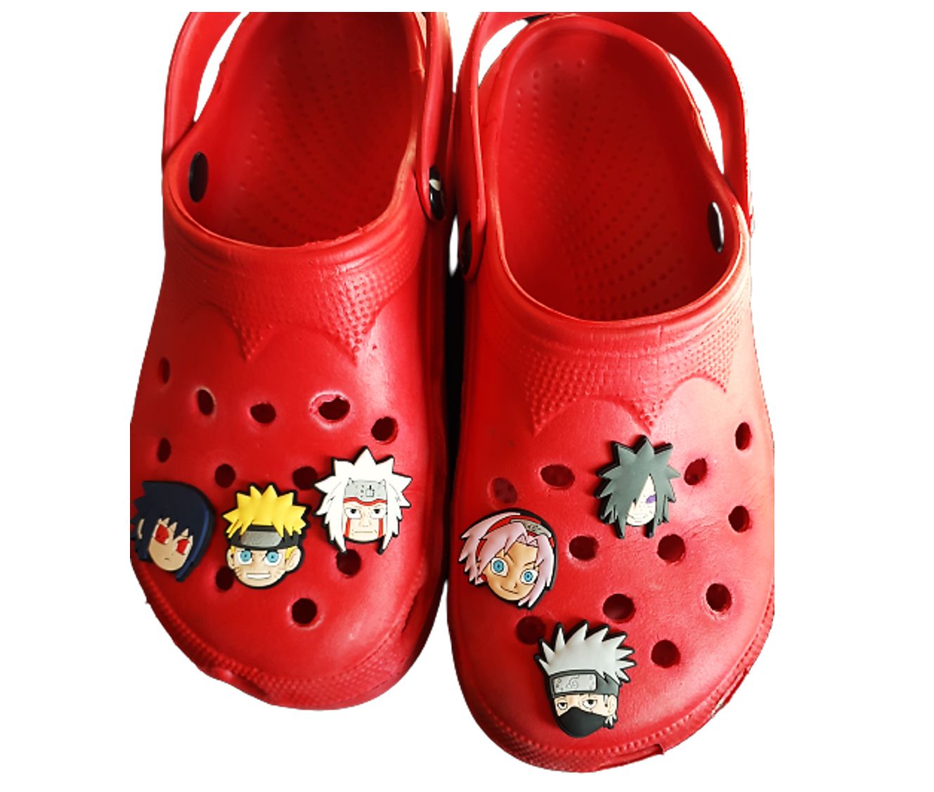 Pins / Botons para Crocs Kit Naruto