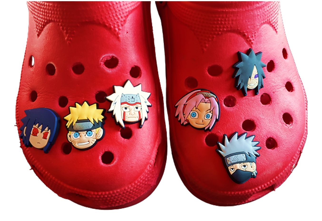 Pins / Botons para Crocs Kit Naruto