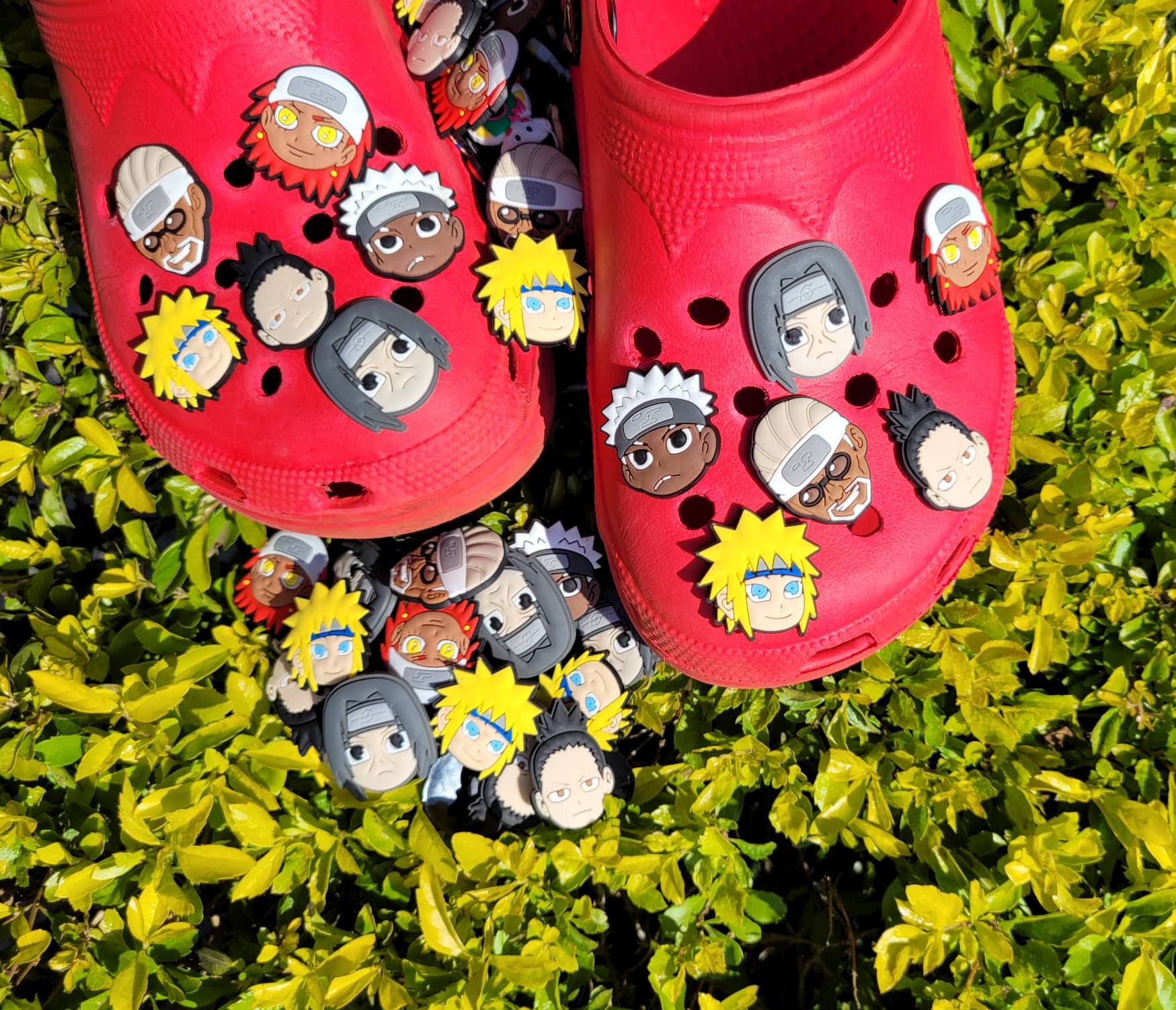 Pins / Botons para Crocs Kit Naruto