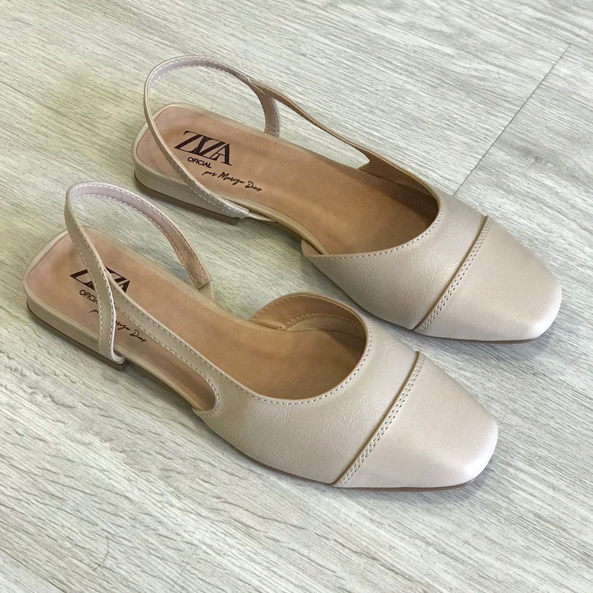 SLINGBACK BICOLOR NUDE - ZIZA OFICIAL