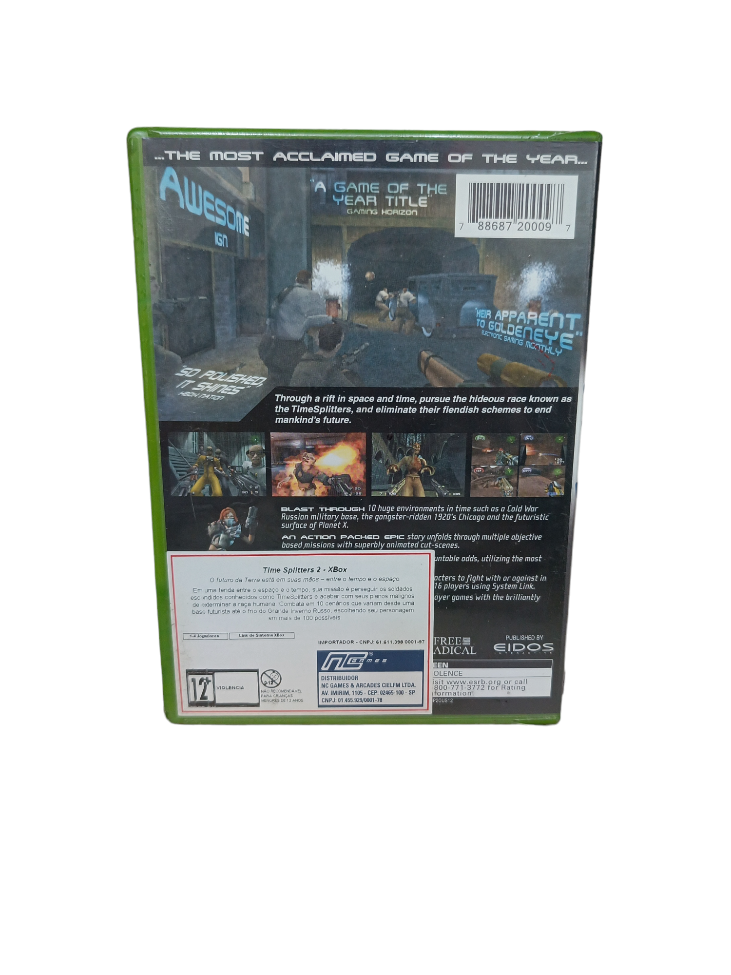 TIME SPLITTERS 2 - NOVO - XBOX CLASSICO - World Colecionáveis
