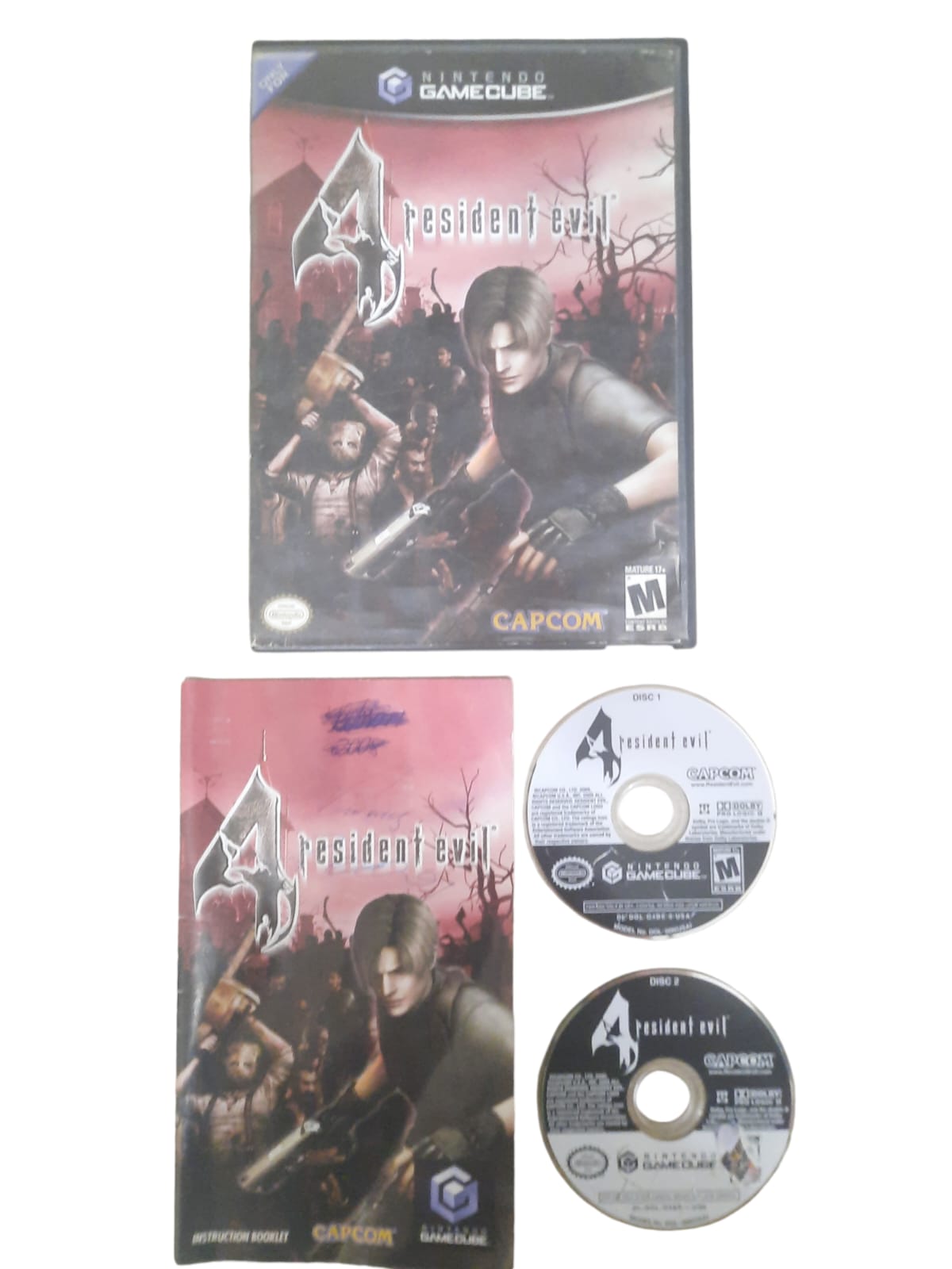 RESIDENT EVIL 4 - USADO - ORIGINAL - GAMECUBE - World Colecionáveis
