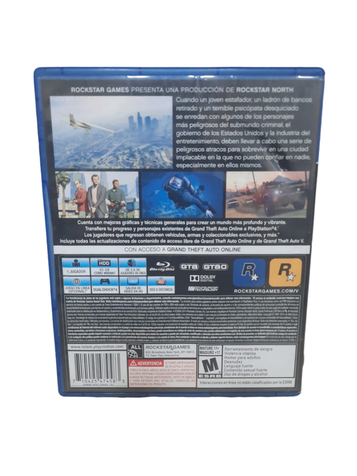 GTA V - APENAS DISCO - USADO - PS4 - World Colecionáveis