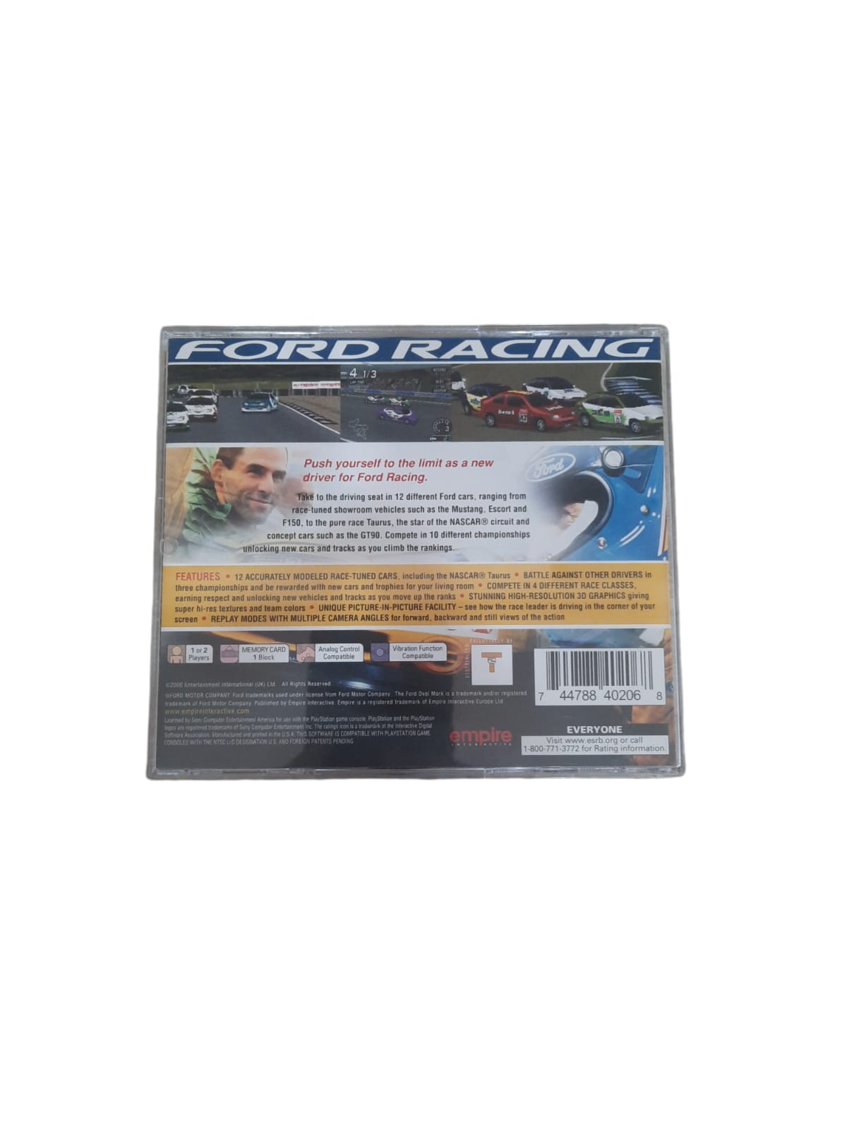 Jeu Ford Racing PS1 – Complet (boîte + Livret) – Édition Française