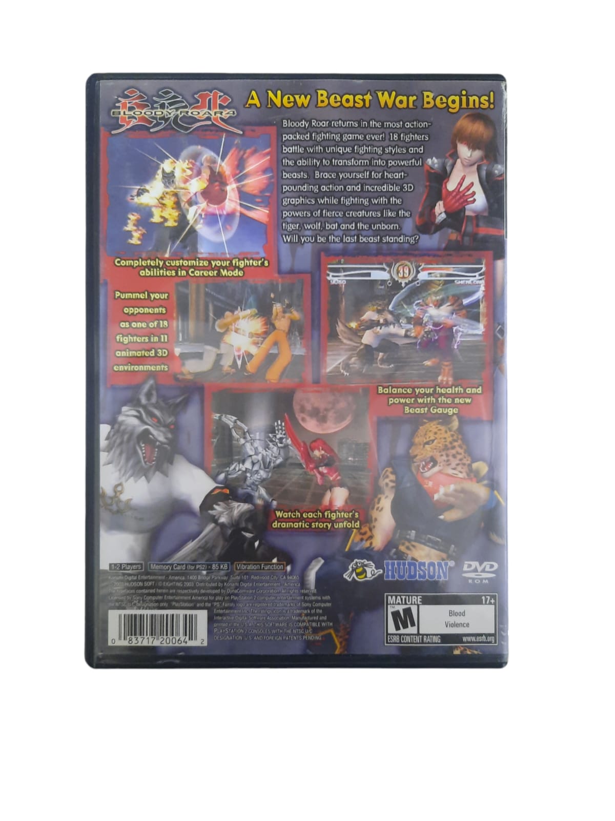 Blood Rage Ps2 BLOODY ROAR 4 - USADO - PS2 - World Colecionáveis