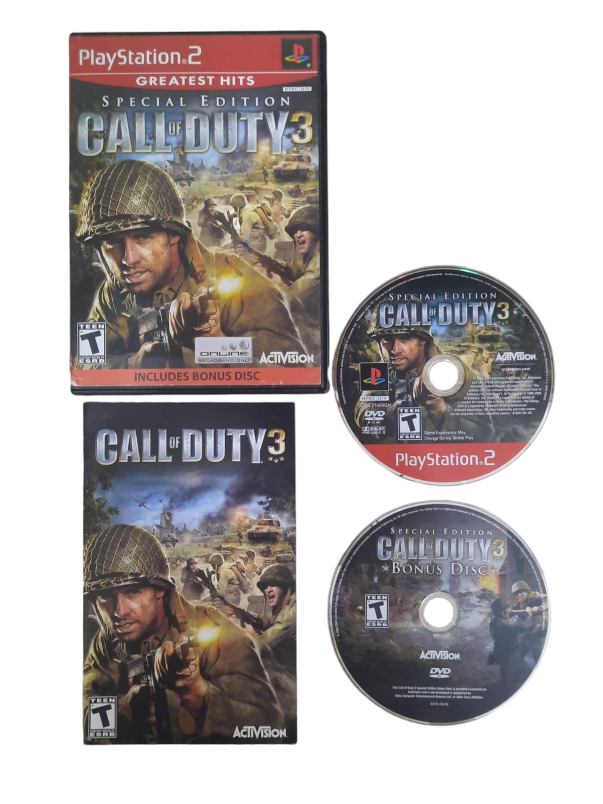 GREATEST HITS: CALL OF DUTY 3 - USADO - PS2 - World Colecionáveis