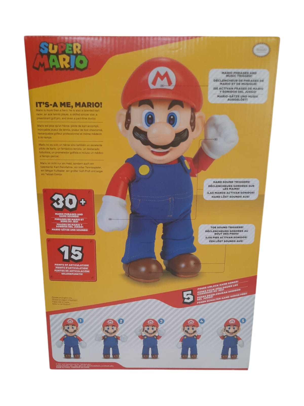 SUPER MARIO - IT´S - A ME, MARIO! - ACTION FIGURE - NOVO - World