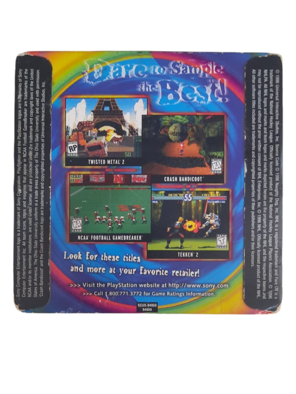 Ps1 Sample Pack INTERACTIVE CD SAMPLER PACK VOLUME THREE - USADO - PS1 - World ...