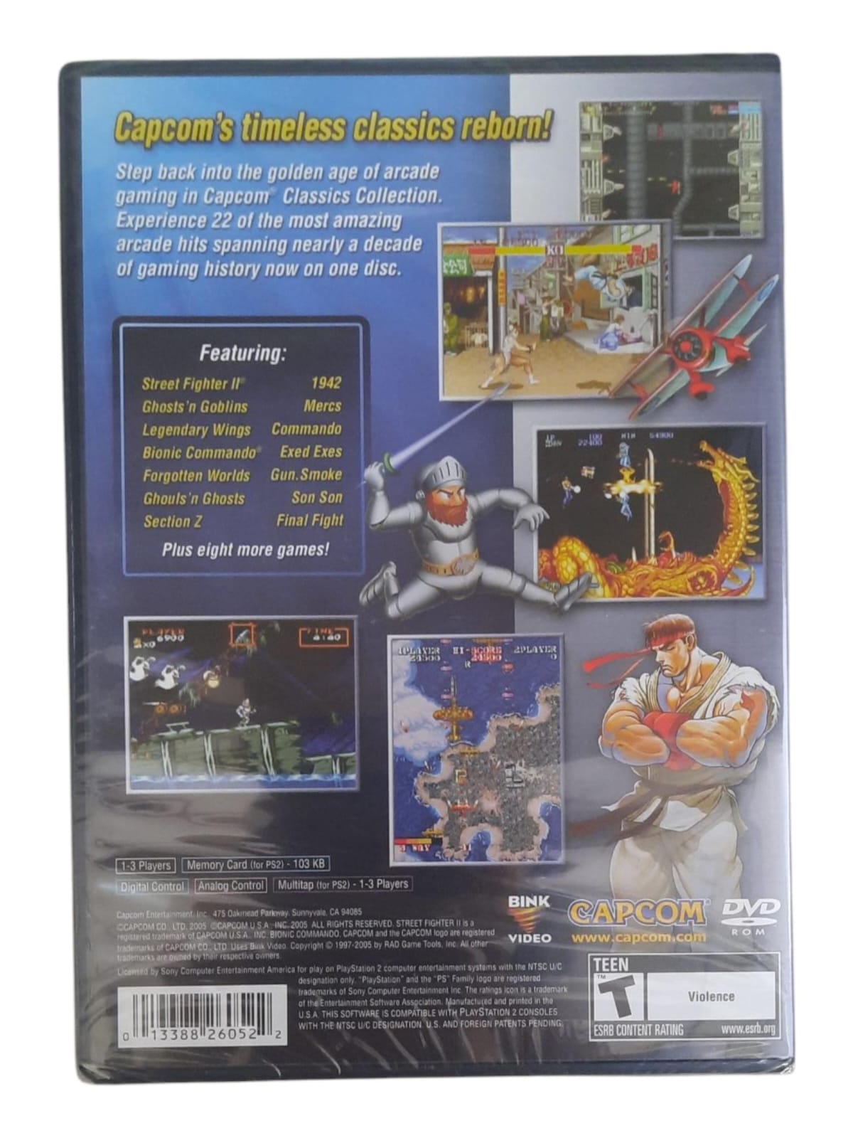 CAPCOM CLASSICS COLLECTION - NOVO - PS2 - World Colecionáveis