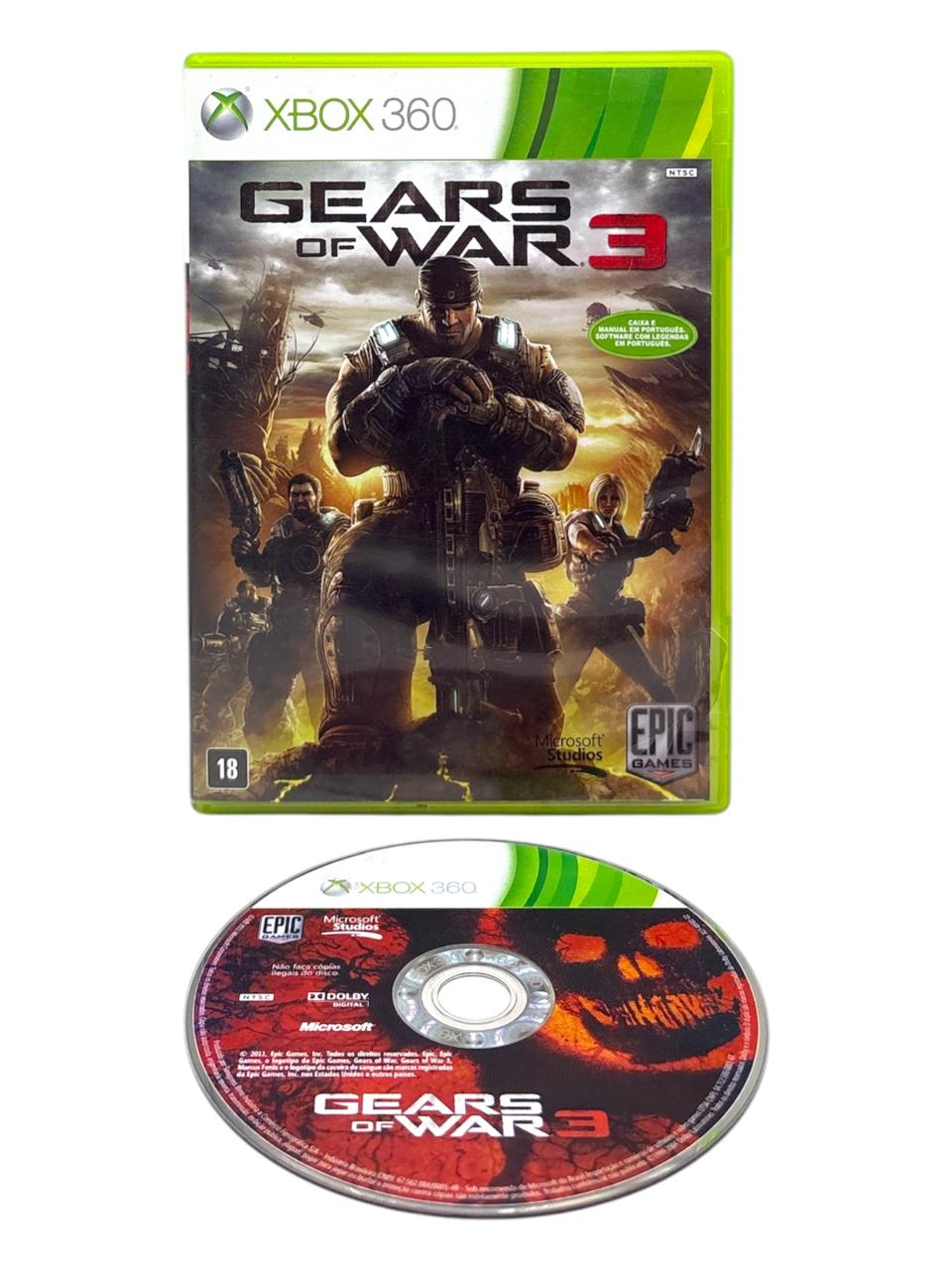 GEARS OF WAR 3 - LEGENDADO EM PORTUGUÊS - USADO - XBOX 360 - World