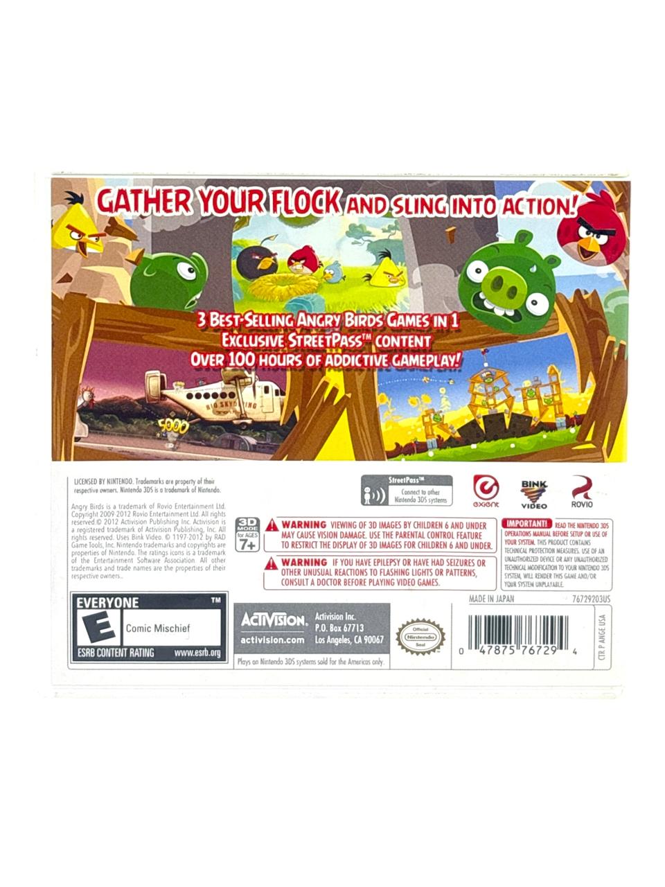 ANGRY BIRDS TRILOGY - USADO - NINTENDO 3DS - World Colecionáveis