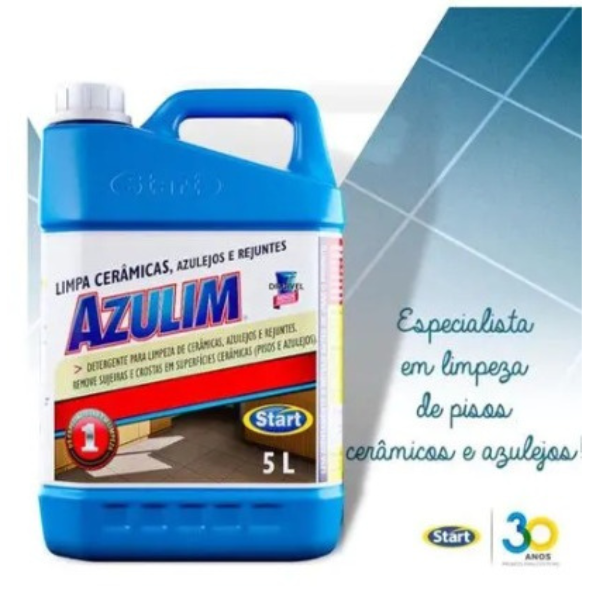 Limpa Ceramica , rejuntes e azuleijos Lavanda Azulim 5L - Start