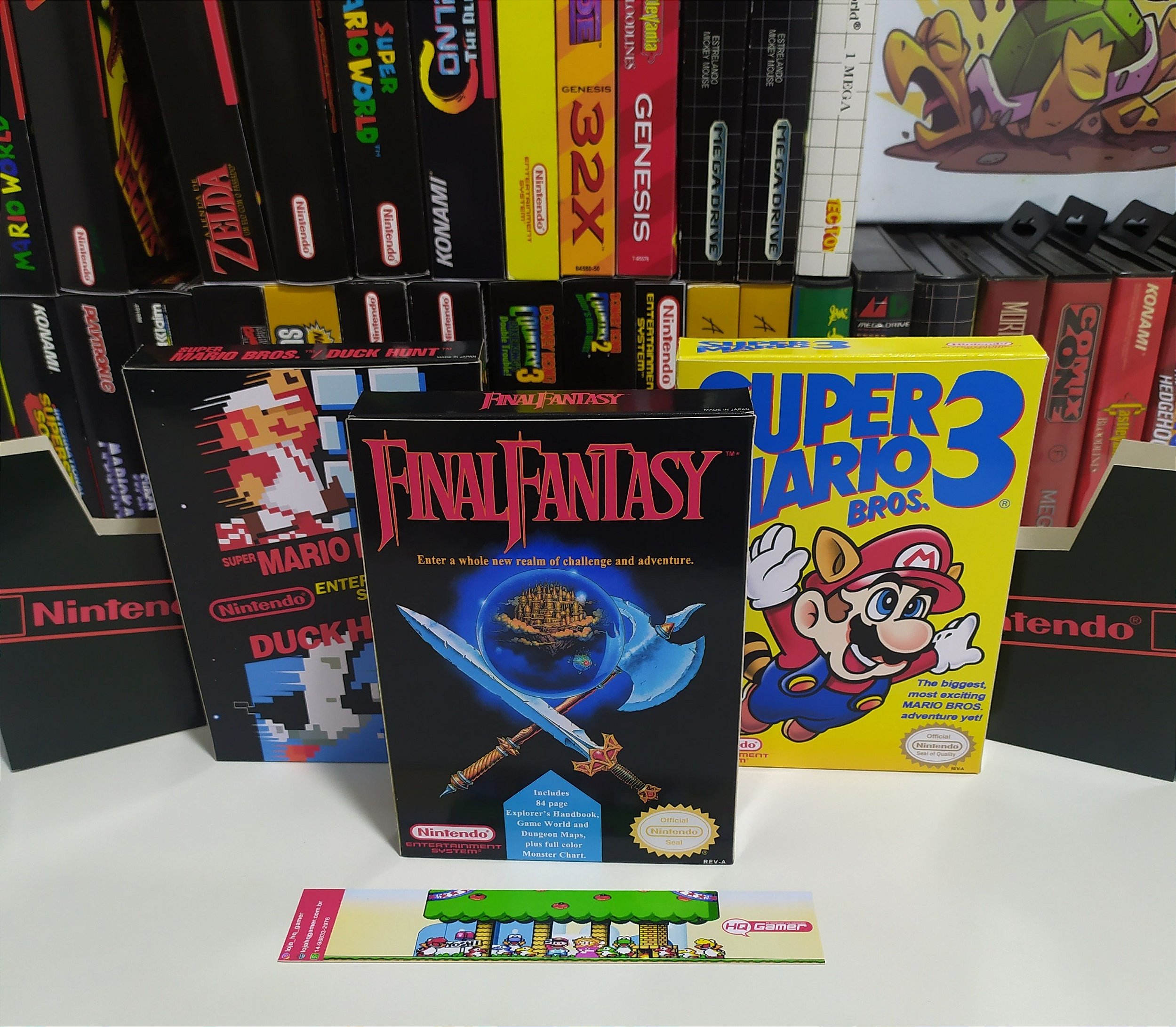 Loja HQ Gamer - Box Jogos Nintendinho (NES) - Loja HQ Gamer - Retrogames,  Réplicas, SNES, NES, Mega Drive, Repro, Marvel, DC, Coleção, Games e muito  mais!