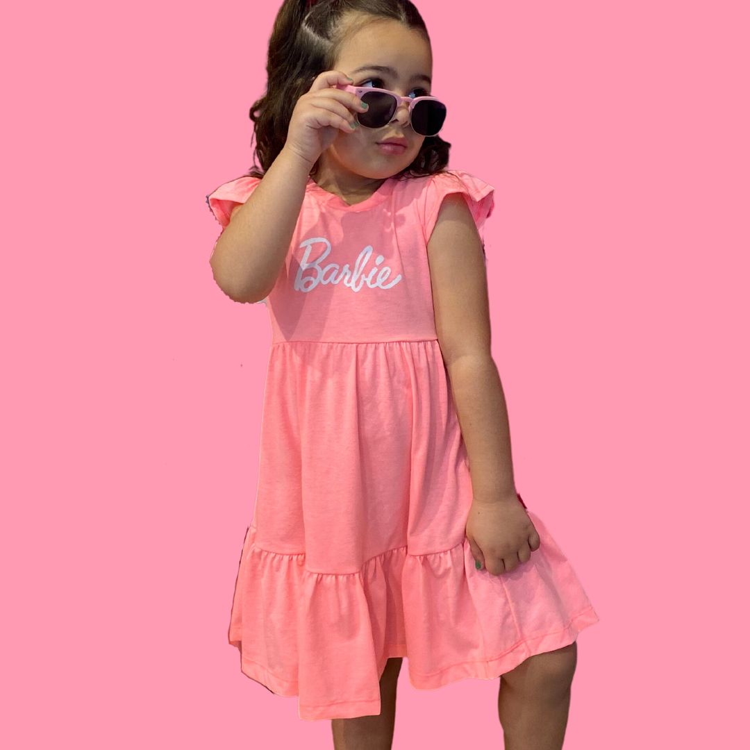Vestido roupa barbie girl infantil