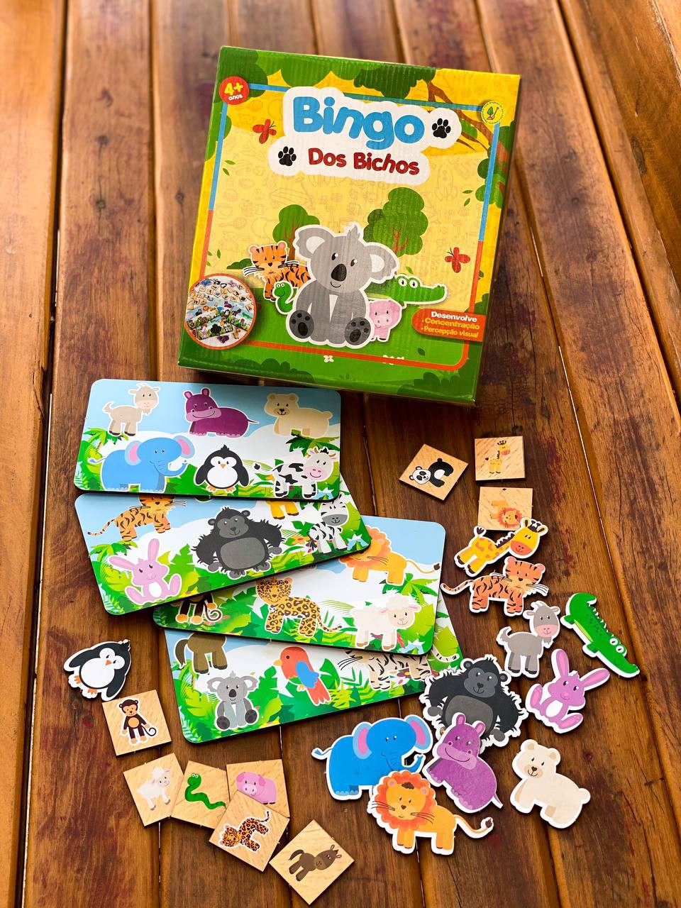 Jogo Bingo 24 Cartelas 90 Fichas Infantil Criança 6 Anos Brinquedo