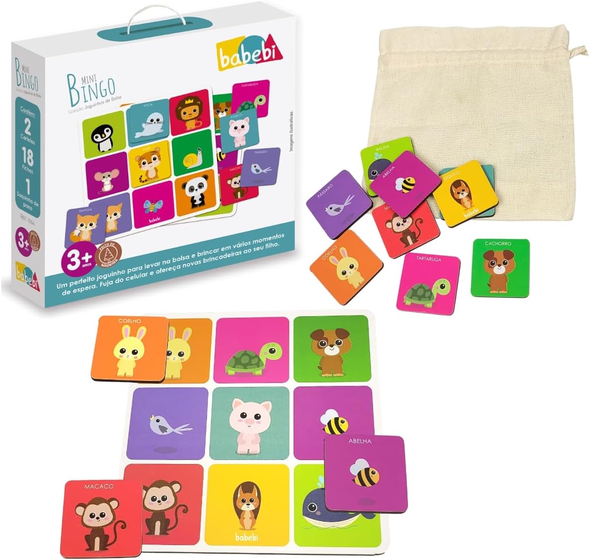 Jogo de bolsa Mini Bingo - Babebi - Ludolica