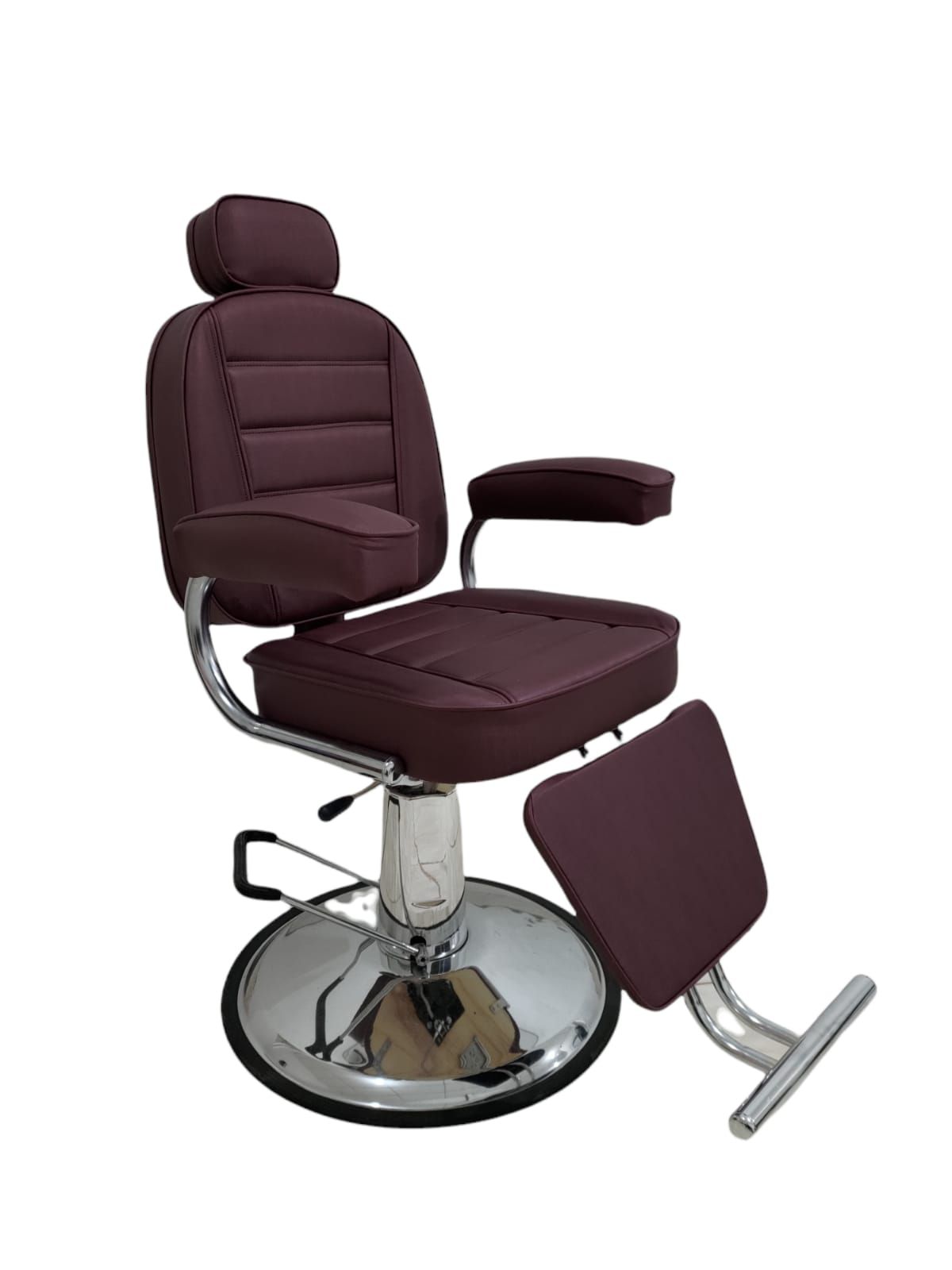 Cadeira p/ barbearia hidraulica reclinavel, barbeiro, cabeleireiro