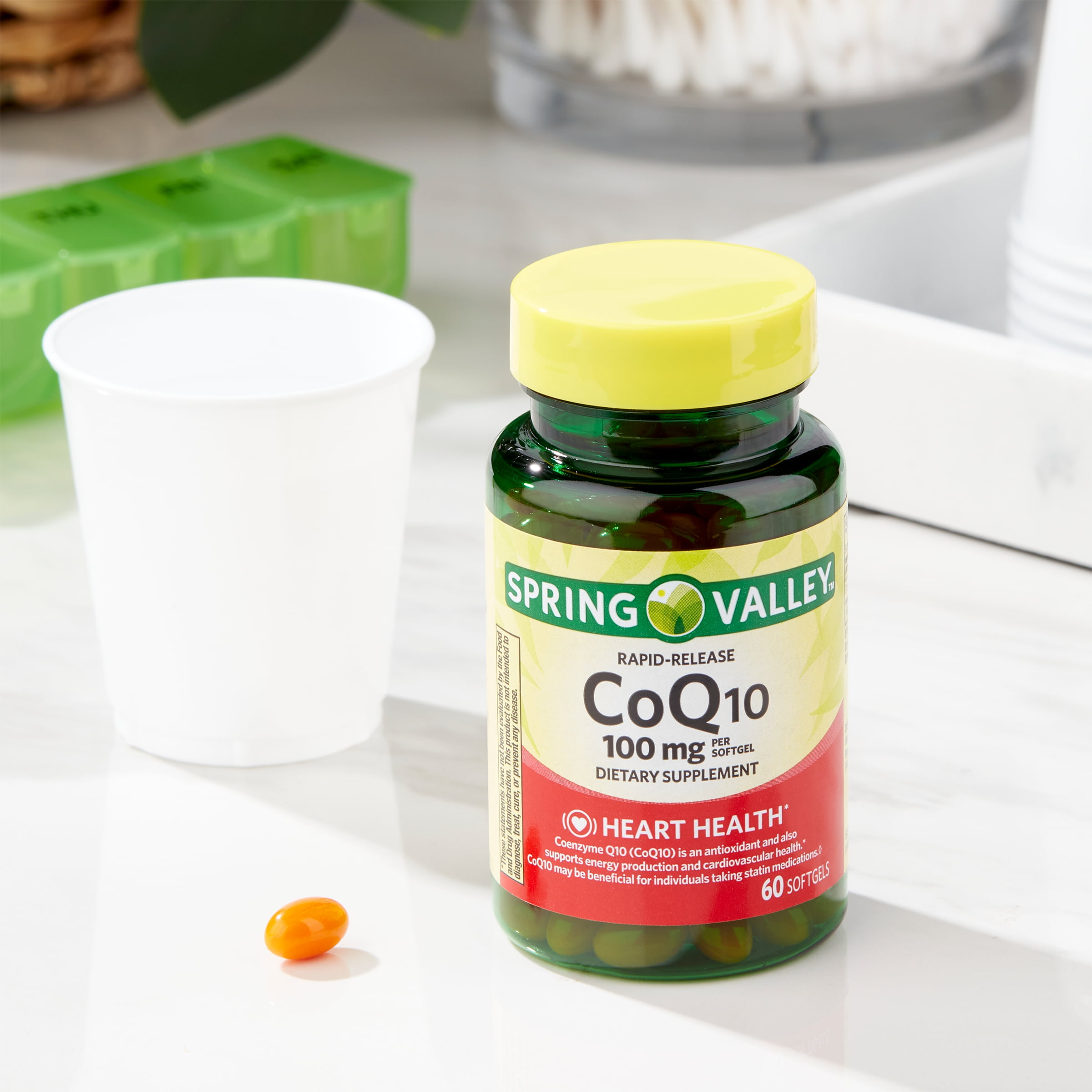 CoQ10 100mg Spring Valley - 60 Softgel - MacidanImports 7 Anos | O Seu ...