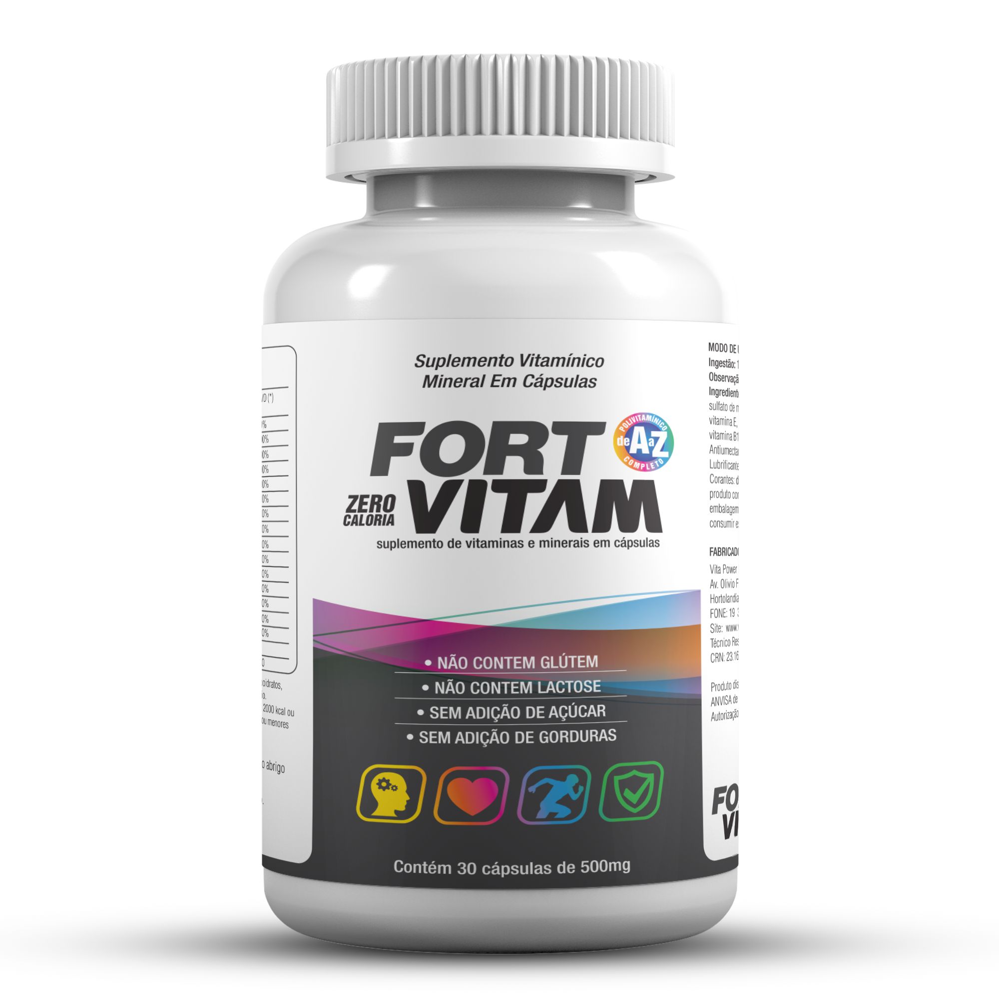 polivitaminico Fort Vitam 30 cápsulas Vita Power - Vita Power Nutrition