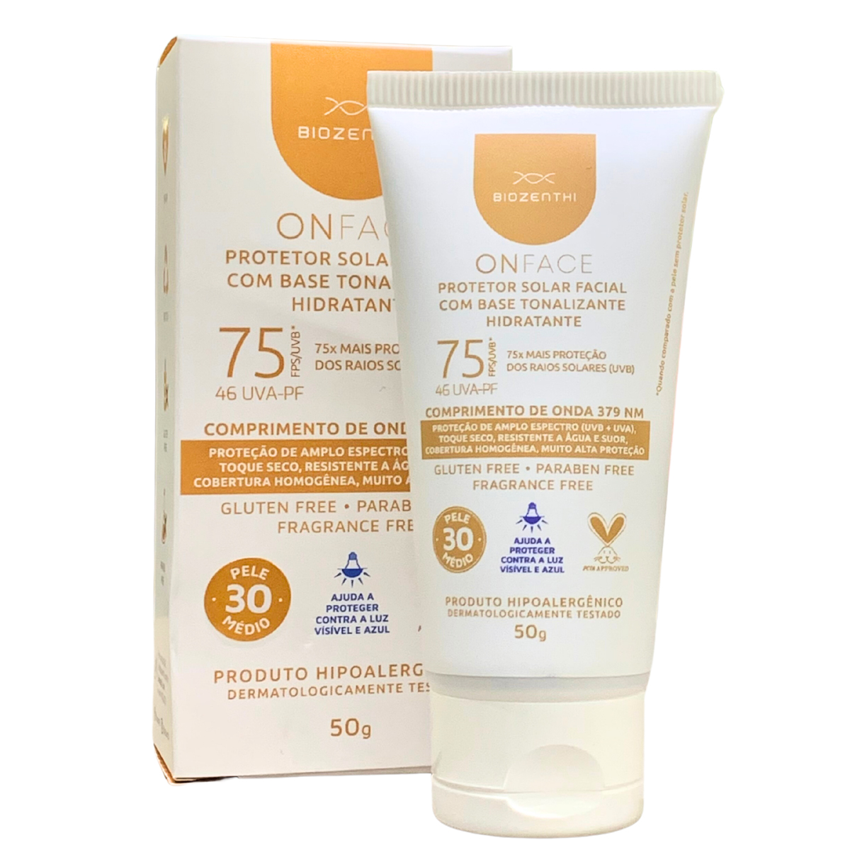Protetor Solar Facial FPS 75 com base Natural Vegano 50g | Loja Vitadd ...