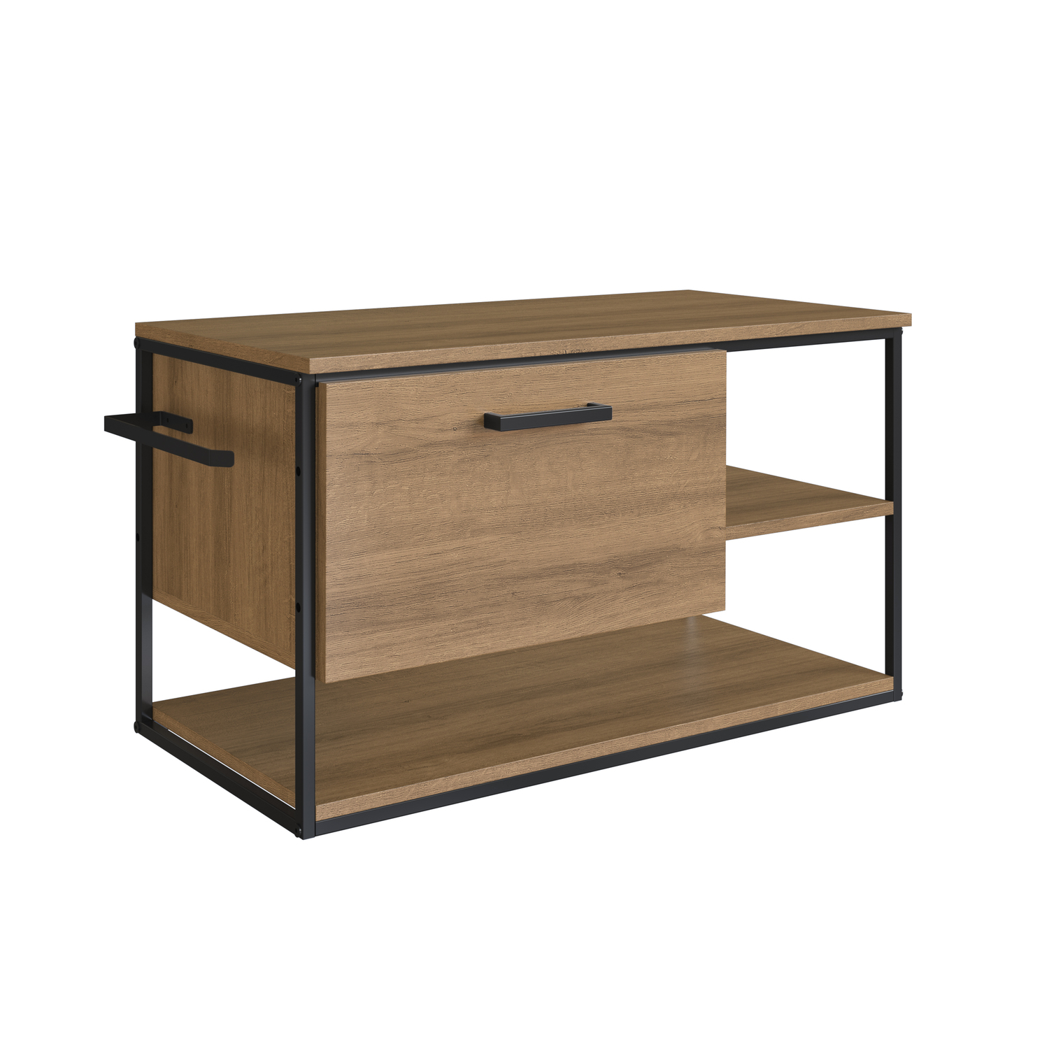 Gabinete Suspenso para Banheiro Estilo Industrial 80cm Sem Cuba