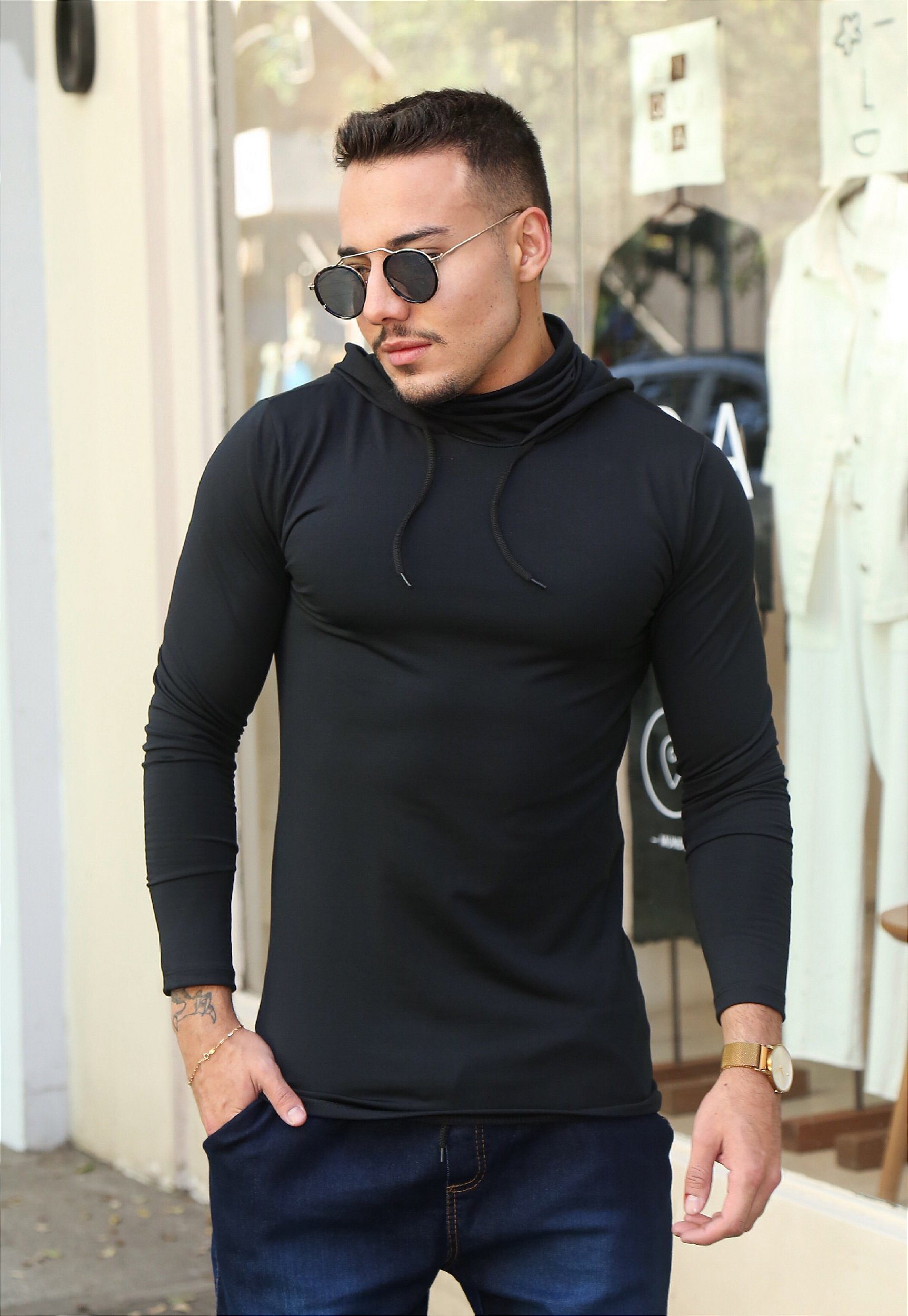 Blusa Masculina Flanelada C/ Capuz - Dennis Beumont