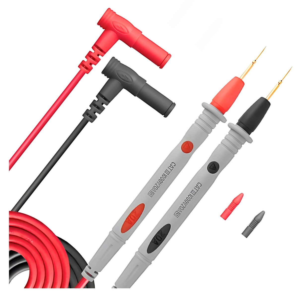 Multimeter Test Leads Set Kit - 23 In 1 - CATIII 1000V 20A CAT3 - Foto 6