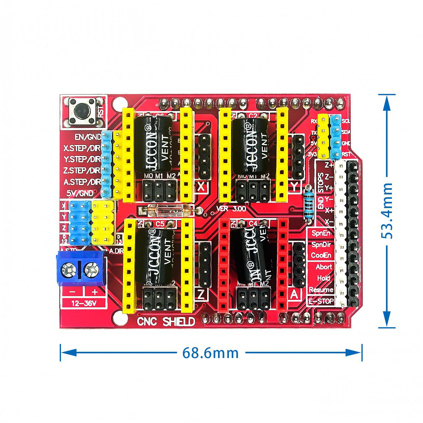 Cnc Shield V3 Impressora 3d Reprap Para Arduino Raspberry Pi - Safira ...