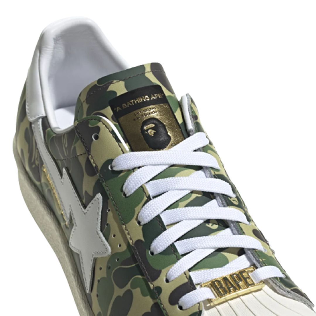 BAPE×ADIDAS SUPERSTAR 80'S GREEN CAMO 28 Superstar Bape - Blackapparel