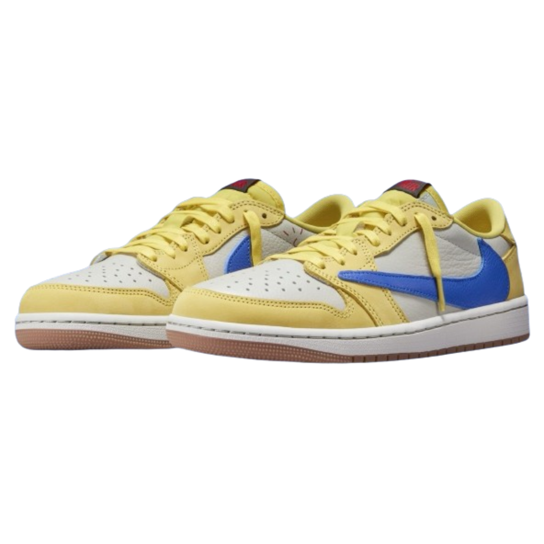 aj1 travis カナリー Travis Scott x Air Jordan 1 Low OG Canary - Blackapparel