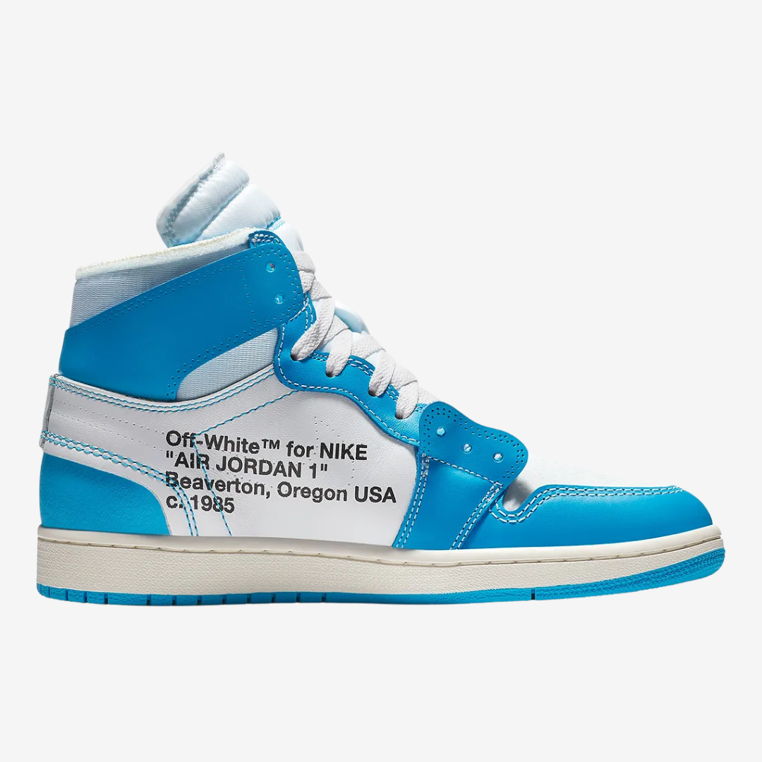 Off-White x Jordan 1 Retro High OG 'UNC' - Blackapparel